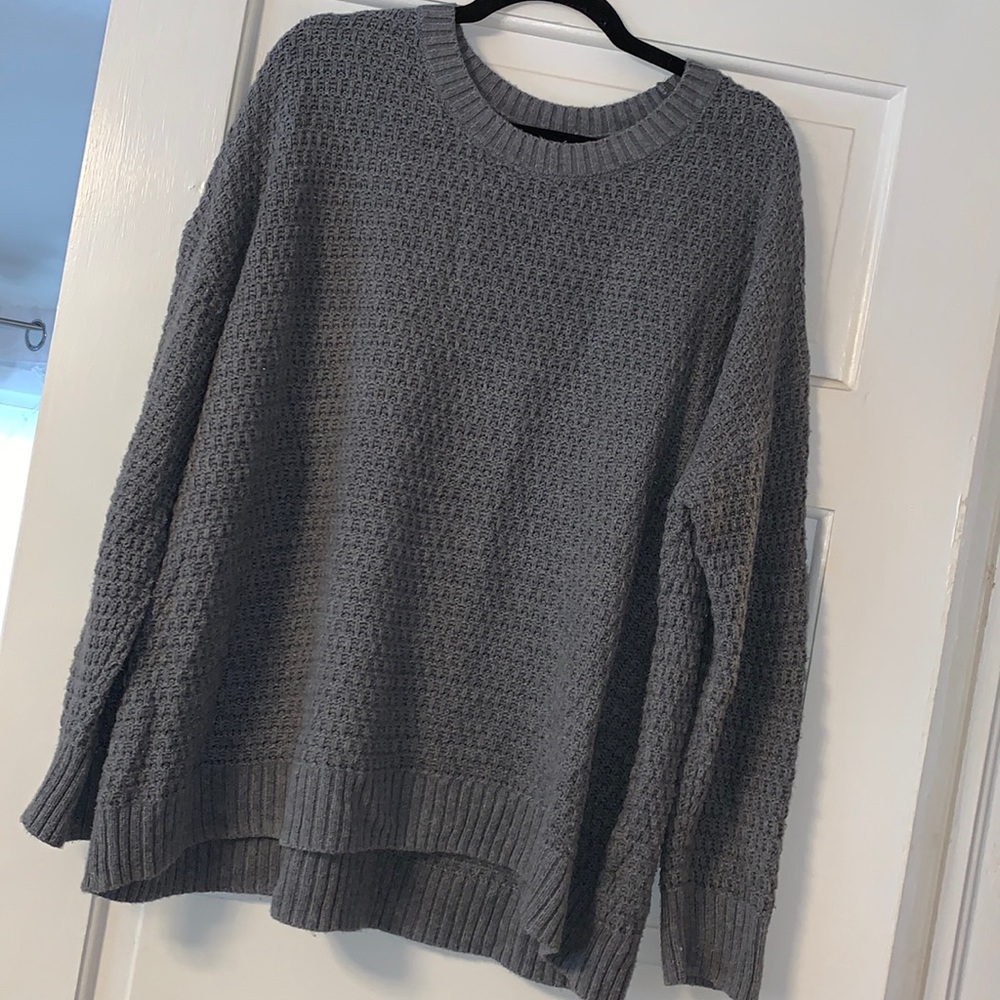 XL Old Navy tunic length grey sweater